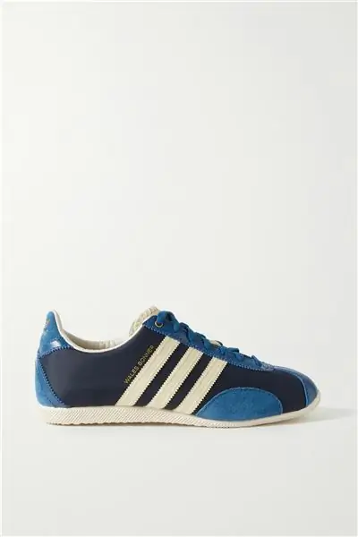 net a porter летняя распродажа Adidas x Wales Bonner Japan Замшевые кроссовки с кожаной отделкой, БЫЛО 160 фунтов стерлингов СЕЙЧАС 96 фунтов стерлингов