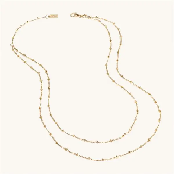 Колье-спутник из двух нитей, золото, 110 фунтов стерлингов