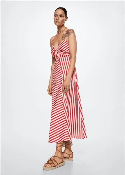 jubilee week Mango, полосатое платье из смесового хлопка, 59,99 фунтов стерлингов