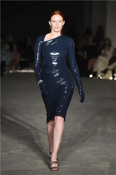 Карен Элсон на подиуме Christian Siriano