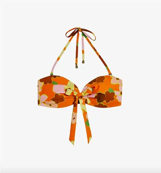 Ted Baker, лиф бикини с чашечками и цветочным принтом, БЫЛО 45 фунтов стерлингов, сейчас 31 фунт стерлингов