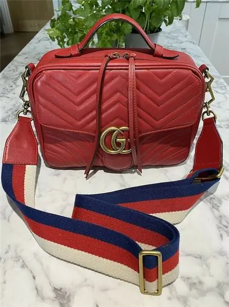 Красная кожаная сумка Gucci Marmont Matelasse, 650 фунтов стерлингов