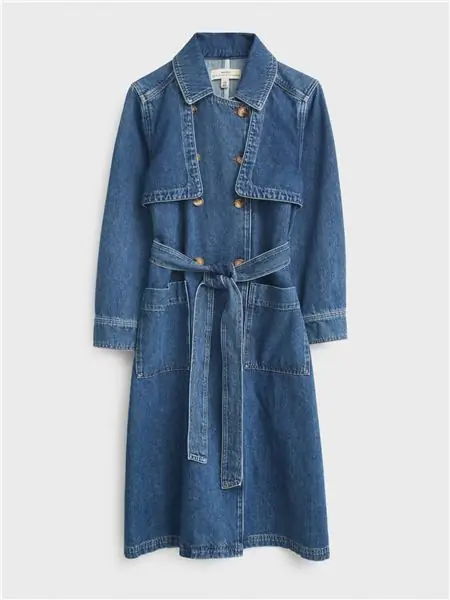 лучшие тренчи для женщин White Stuff, Denim Trench Coat, 100 фунтов стерлингов