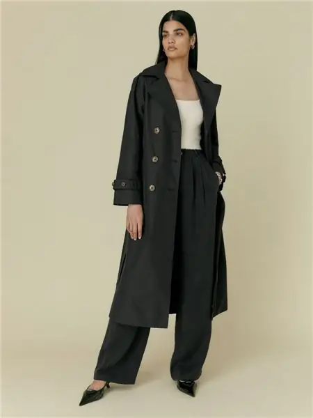 лучшие тренчи для женщин Reformation, Holland Black Trench Coat, 270 фунтов стерлингов