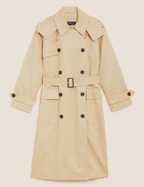 Лучшие тренчи для женщин Marks & Spencer, Тренч из чистого хлопка Stormwearu2122 с поясом, 69 фунтов стерлингов M&S