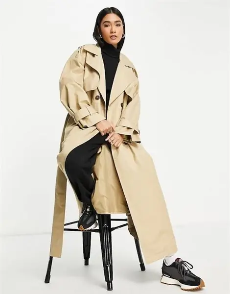 лучшие тренчи для женщин ASOS Edition, Camel Tie Trench Coat, 140 фунтов стерлингов