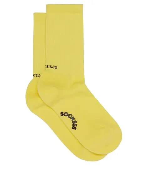 SOCKSSS, носки Lemon Snow из органического хлопка, 18 фунтов стерлингов в MATCHESFASHION SOCKSSS, носки Lemon Snow из органического хлопка, 18 фунтов стерлингов в MATCHESFASHION