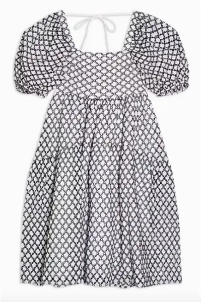Topshop, черно-белое платье с вышивкой, £ 49,50 Topshop, черно-белое платье с вышивкой, £ 49,50