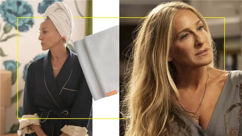 И просто так: полотенце для волос Carrie’s Luxe стоит 30 фунтов стерлингов и доступно для покупки в Великобритании