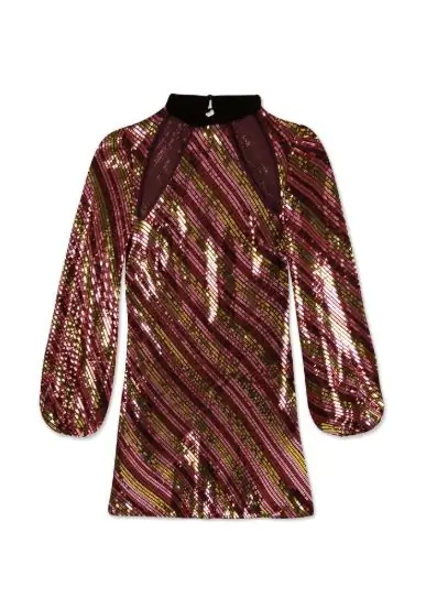 Rixo, Harriet - Sequin Stripe - Brown Olive Pink, £335 Rixo, Harriet - Sequin Stripe - Brown Olive Pink, £335