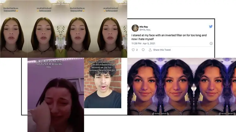 Почему перевернутый фильтр TikTok вызывает новую тревожную одержимость симметричными лицами