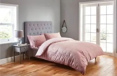Fox & Ivy в Tesco, двойное одеяло Blush Velvet Duvet, БЫЛО 35 фунтов стерлингов, ТЕПЕРЬ 15,75 фунтов стерлингов