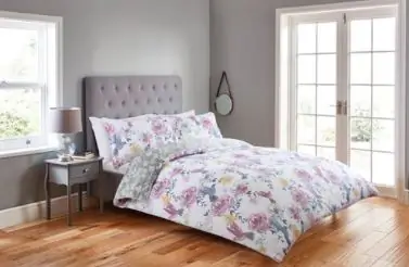 Fox & Ivy в Tesco, 200TC Hummingbird Duvet Set Double, БЫЛО 30 фунтов стерлингов, ТЕПЕРЬ 24 фунта стерлингов