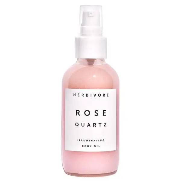 Осветляющее масло для тела Herbivore Rose Quartz, £38 Осветляющее масло для тела Herbivore Rose Quartz, £38