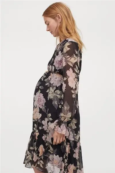 H&M, платье с узором MAMA, £34,99