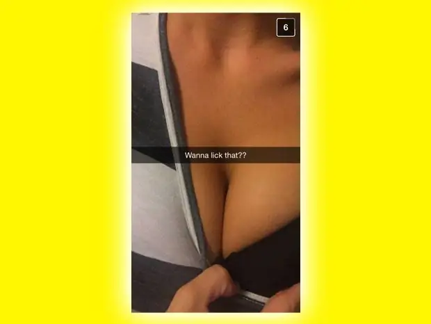 секстинг в Snapchat