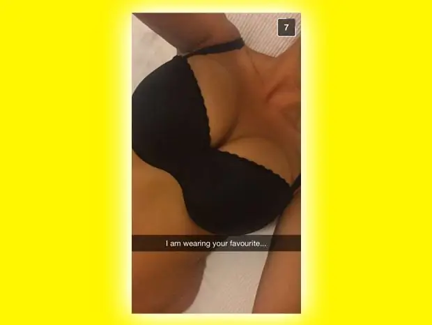 секстинг в Snapchat
