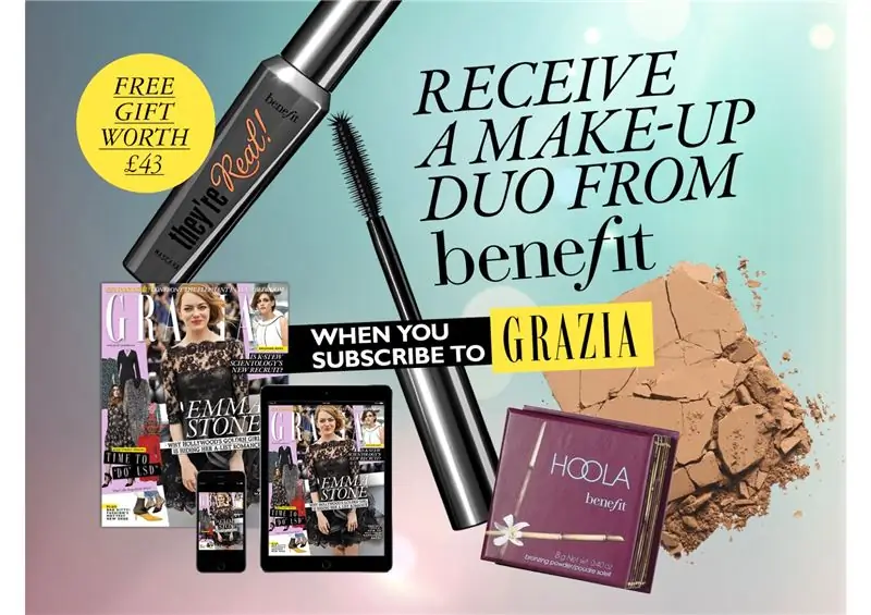 Подпишитесь в этом месяце и получите два продукта Hero от Benefit