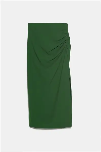 Zara, зеленая юбка-карандаш, £49,99