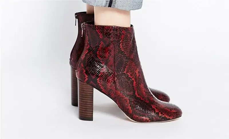 Ботинки со змеиной кожей ASOS, £45.00