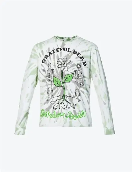 Grateful Dead x Garden Centre, топ из органического хлопка с графическим принтом Tie-Dye, 60 фунтов стерлингов