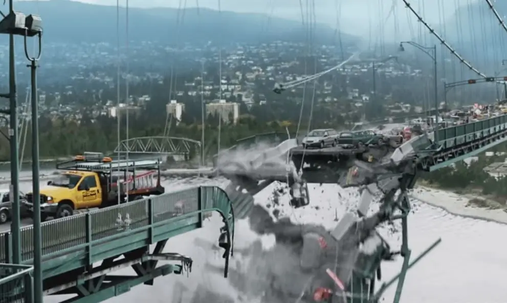 До и после VFX Кадр из «Конечного пункта назначения 5» показывает, сколько работы уходит на сцену