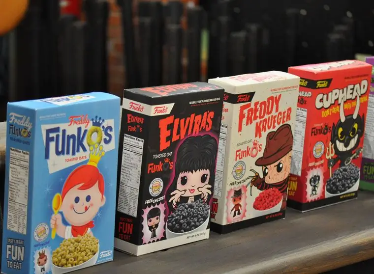 Funko запускает Freddy Krueger, Elvira и Beetlejuice CEREAL