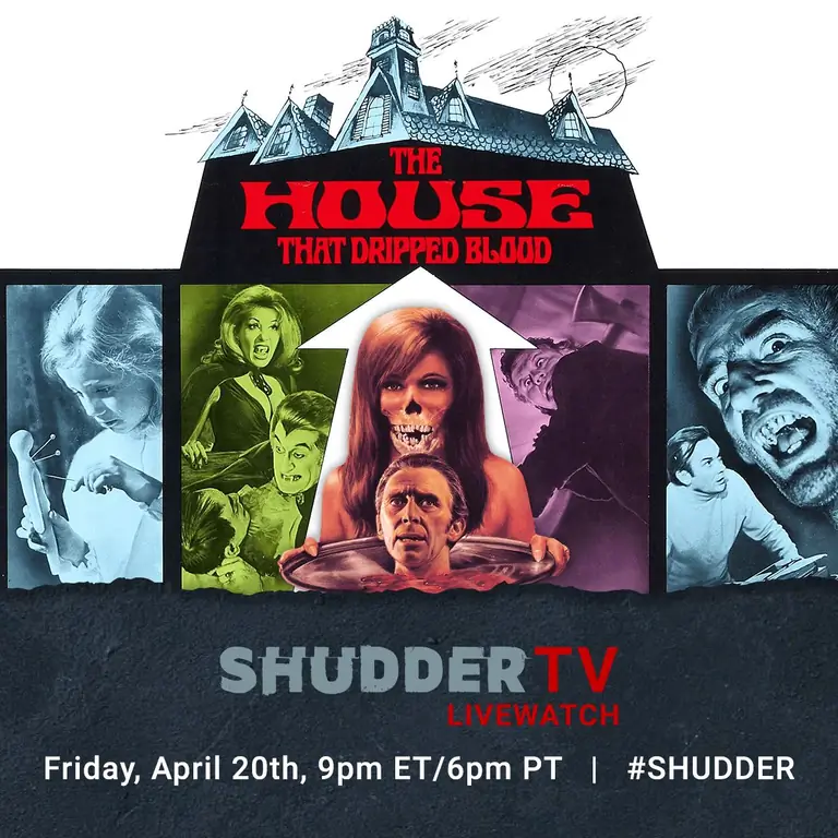 [Tonight] Shudder продолжает «На полпути к Хэллоуину» с БЕСПЛАТНЫМ просмотром в прямом эфире «Дома, который капал кровью»