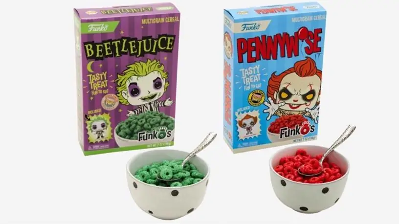 Далее Funko выпускает хлопья Pennywise и Beetlejuice