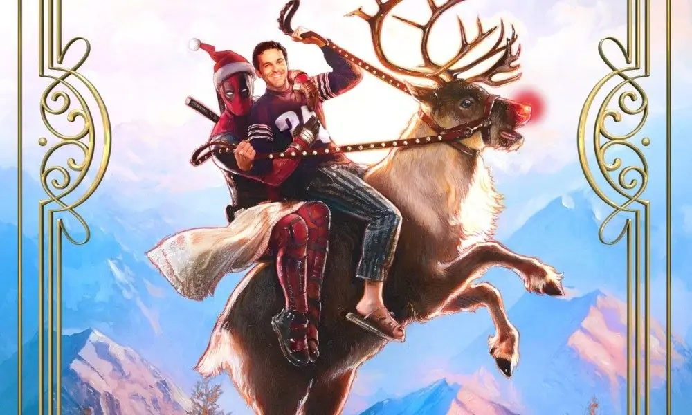 Дэдпул и Фред Сэвидж катаются на Рудольфе на постере для PG