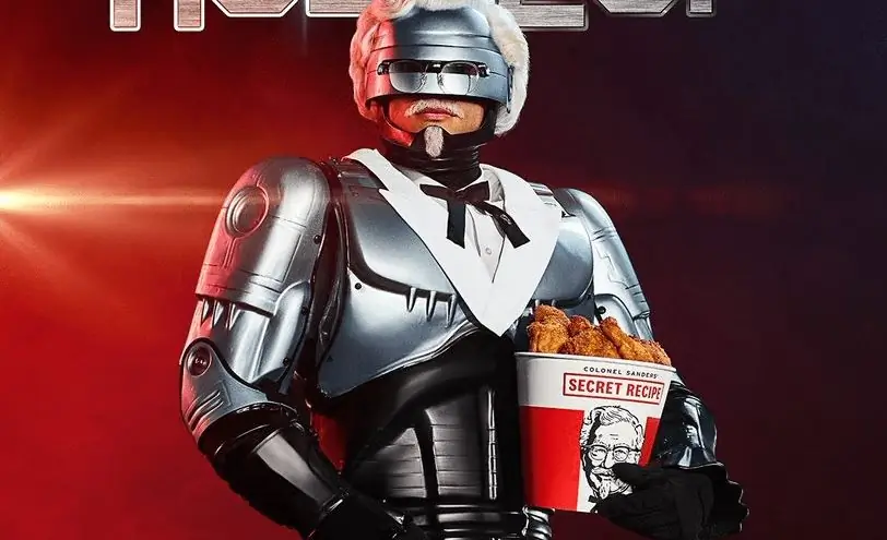 Да, это действительно Питер Уэллер в рекламе KFC «Робокоп»