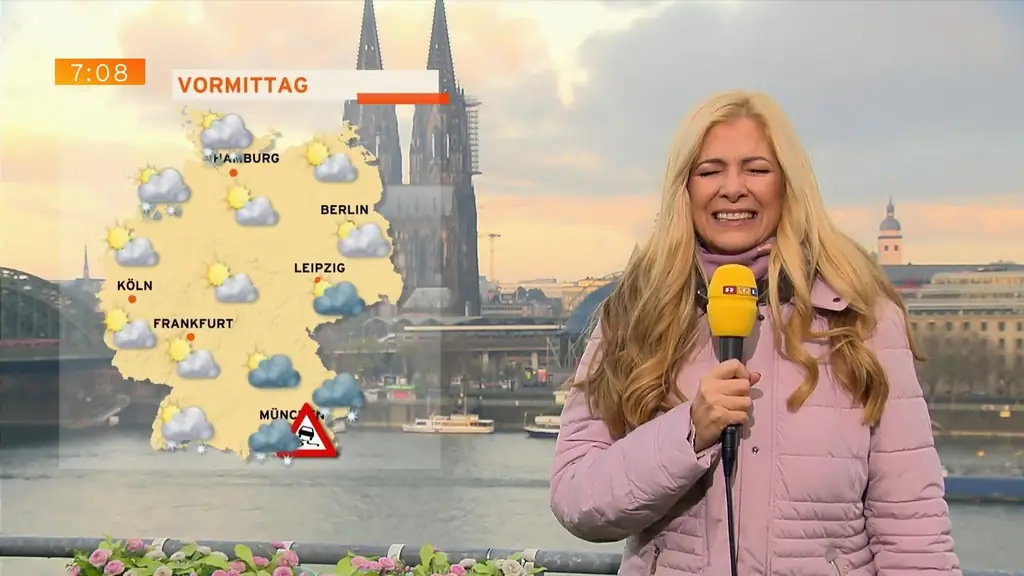 RTL Макси Бивер: забавный приступ смеха на "Guten Morgen Deutschland"