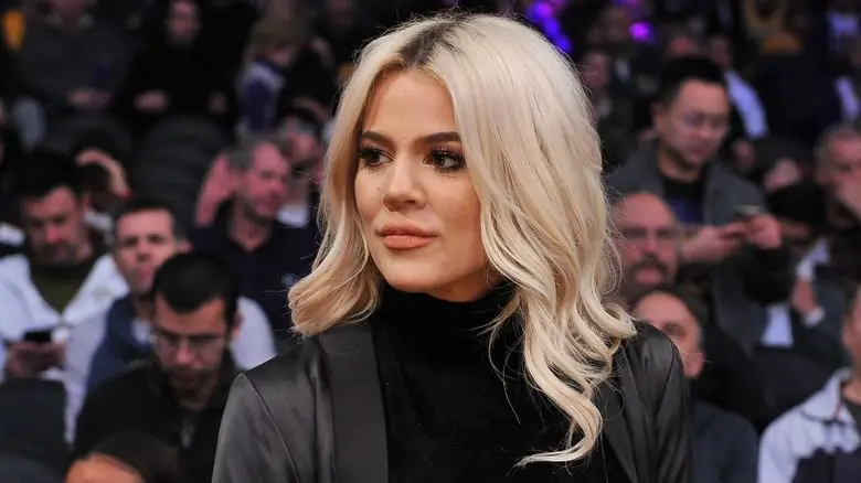 Хлои Кардашьян на баскетбольном матче