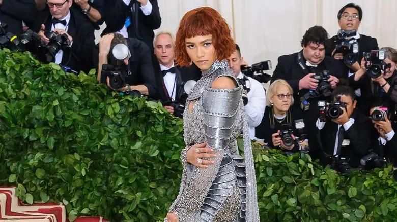 Зендая позирует на Met Gala 2018