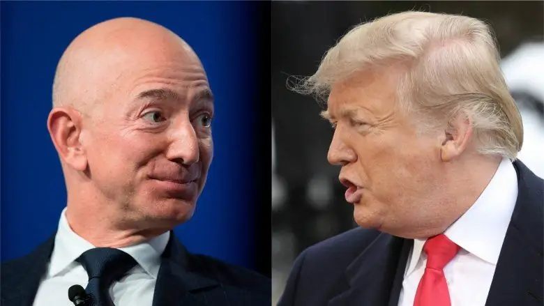 Джефф Безос и Дональд Трамп