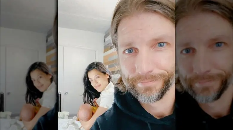 Стефани Сигман и Брайан Эндрю Мендоса с ребенком