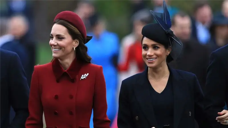 Кейт Миддлтон и Меган Маркл на мероприятии