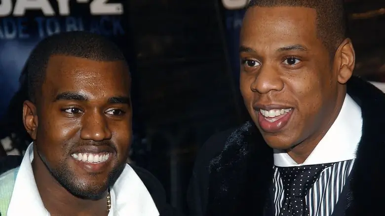 Канье Уэст и Jay-Z на мировой премьере