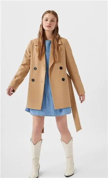 короткое пальто Stradivarius короткое пальто Stradivarius