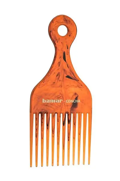 Комбпуас. Расческа Bamar Shell Color Afro