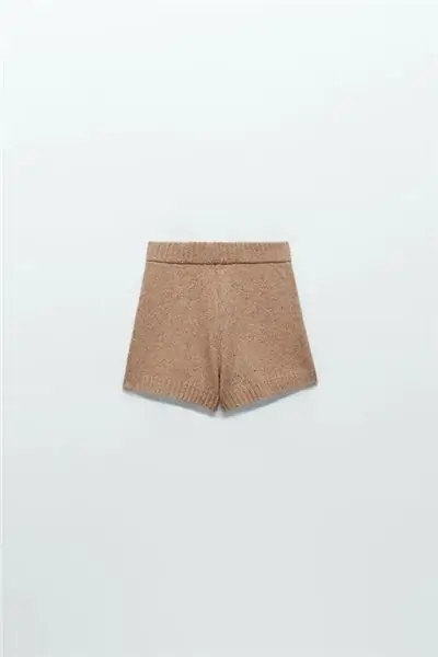 трикотажные шорты Zara из шерсти