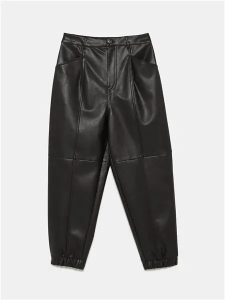 леггинсы-кожа-zara. Брюки с эффектом кожи леггинсы-кожа-zara. Брюки с эффектом кожи