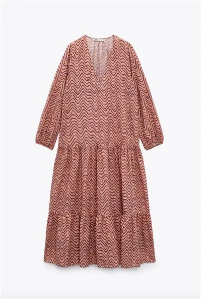 платье Zara с принтом