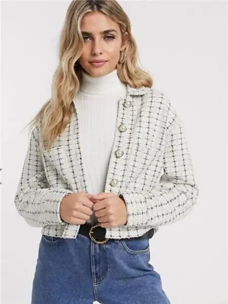 . Твидовый жакет на пуговицах Miss Selfridge . Твидовый жакет на пуговицах Miss Selfridge