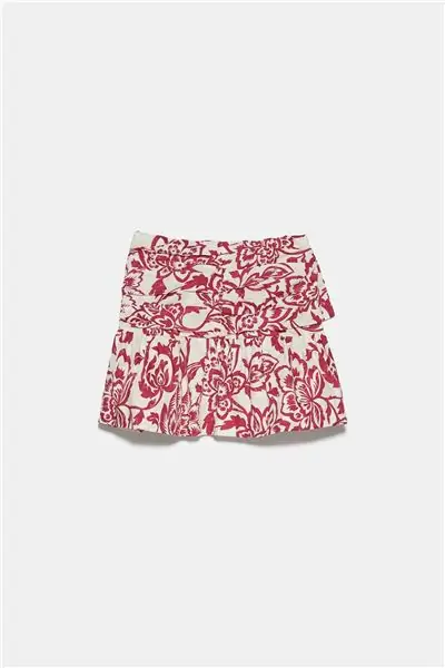 Мини-юбка с принтом, Zara Мини-юбка с принтом, Zara