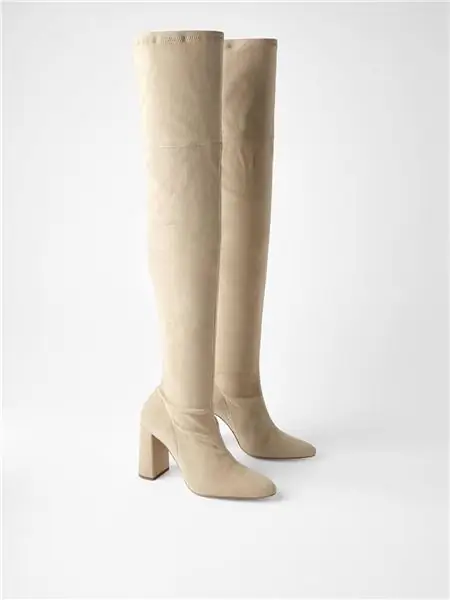 белые сапоги Zara белые сапоги Zara