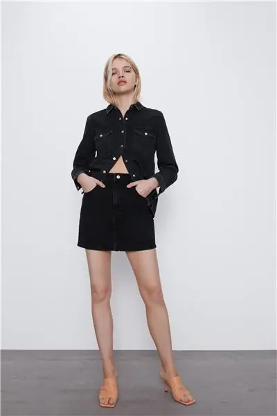 8197090800 1 1 1. Черная джинсовая мини-юбка Zara 8197090800 1 1 1. Черная джинсовая мини-юбка Zara