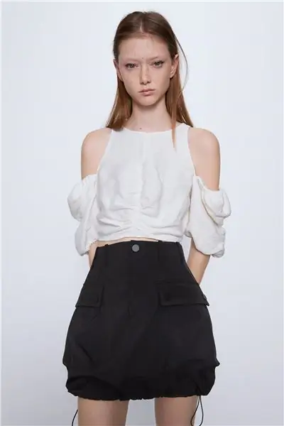 4432157800 2 1 1. Черная мини-юбка Zara с карманами 4432157800 2 1 1. Черная мини-юбка Zara с карманами
