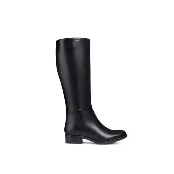 Черные кожаные ботинки Geox для La Redoute