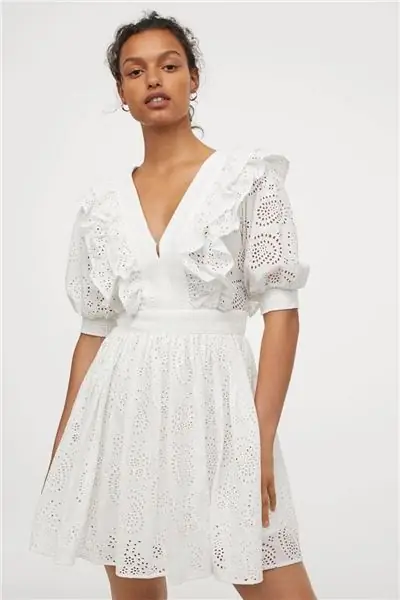 Платье с английской вышивкой, H&M Платье с английской вышивкой, H&M